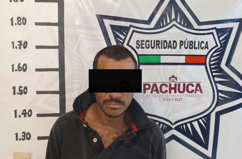  Detiene Seguridad Pública de Pachuca a persona con orden de aprehensión