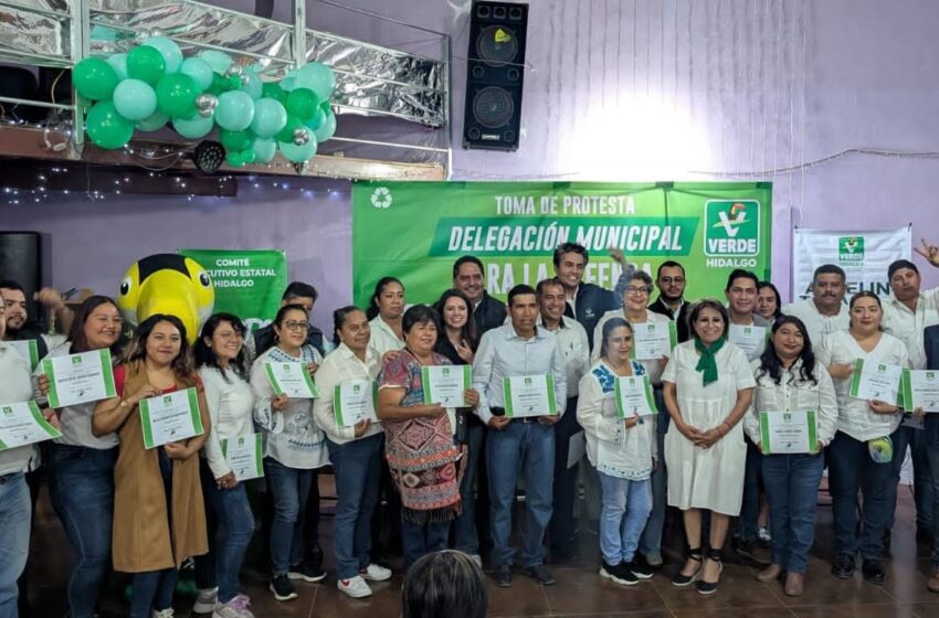  Toma protesta el Comité Municipal del PVEM de Tlahuelilpan