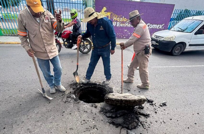  Refuerzan trabajos de limpieza pluvial para mitigar riesgos por lluvias en Pachuca