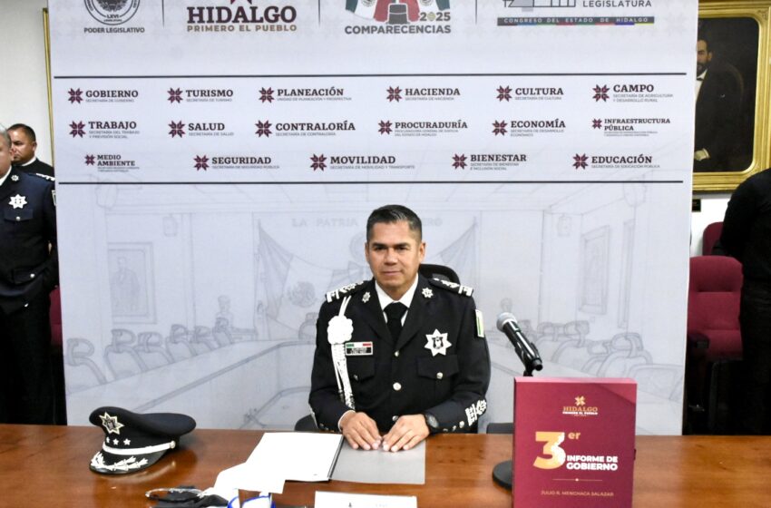  Secretario de Seguridad Pública, comparece ante el Congreso y destaca combate a la delincuencia